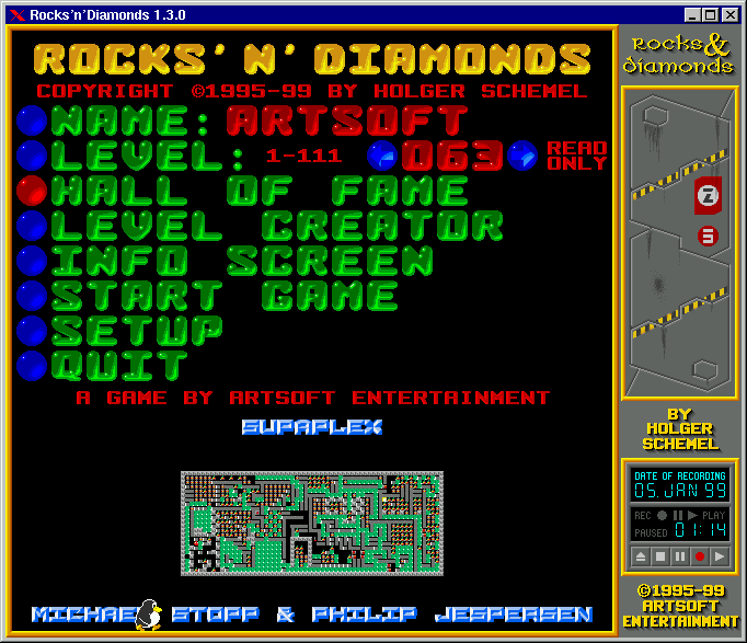 Rocks'n'Diamonds Screenshot