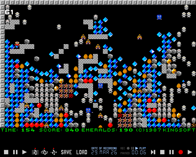 Tape being played on level 61.