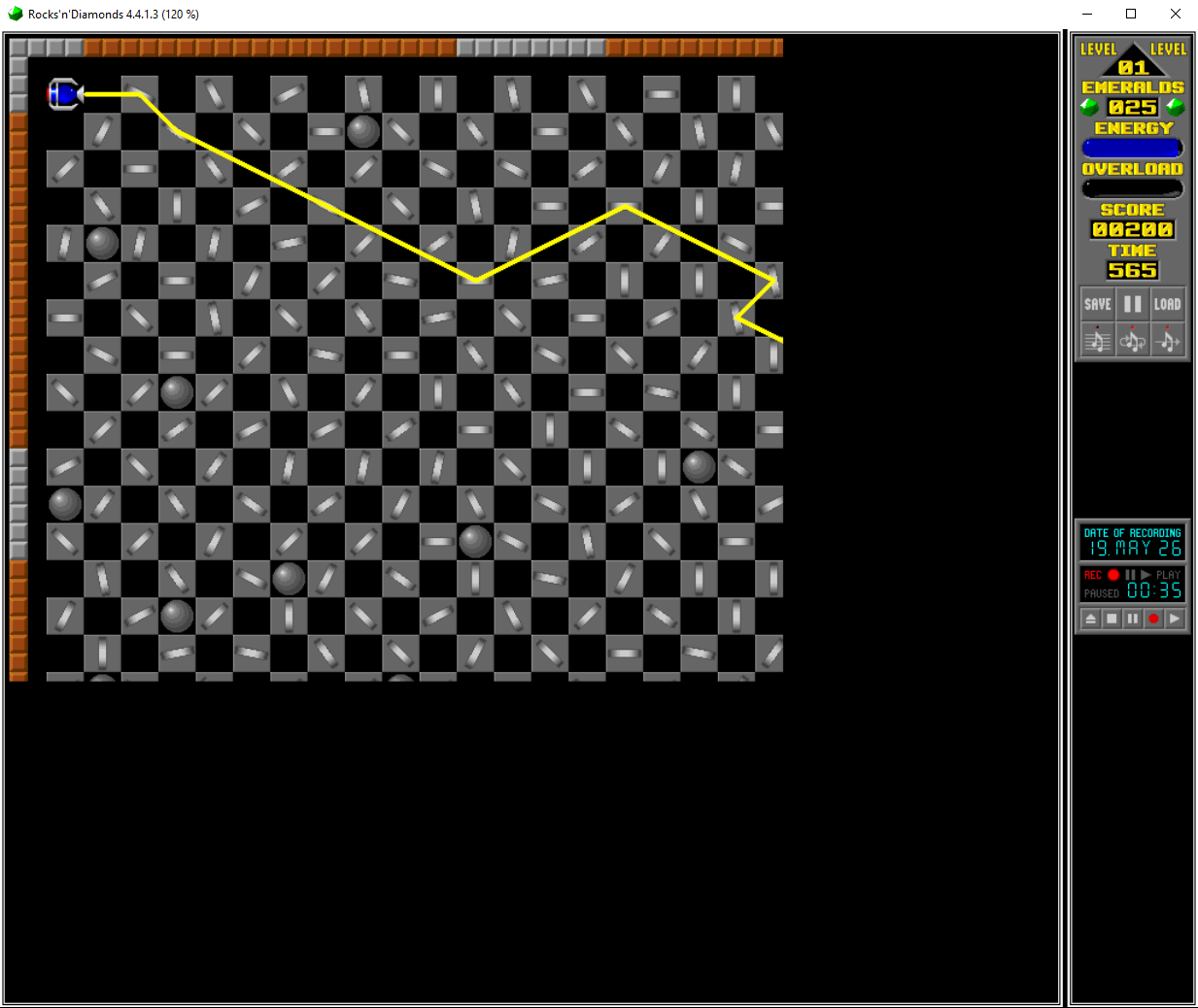 This is when I launch the game with the levelset preloaded