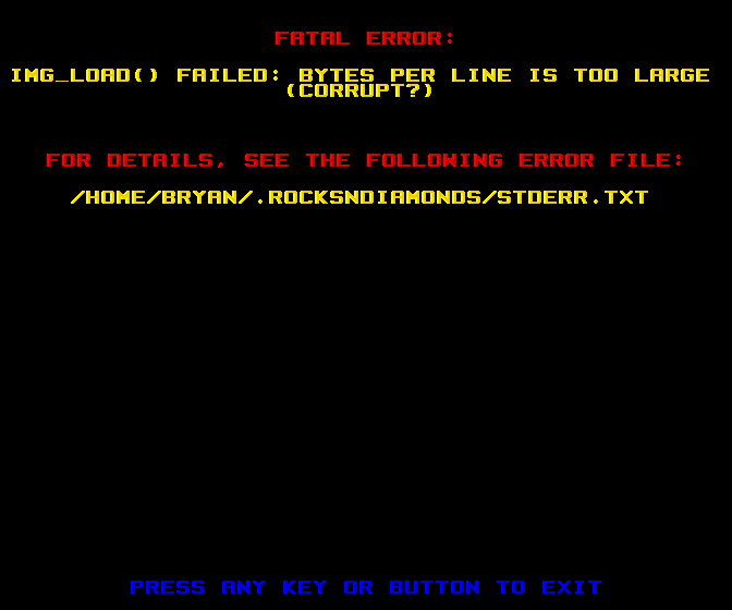 rocksndiamonds - fatal error - IMG_Load failed bytes per line is too large - corrupt.png