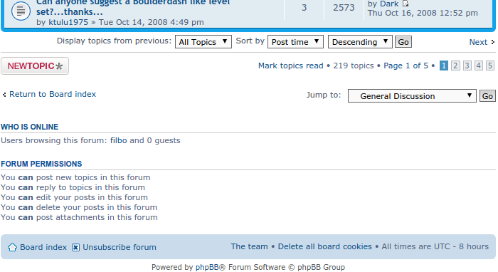 Rendered bottom of &quot;General Discussion&quot; forum