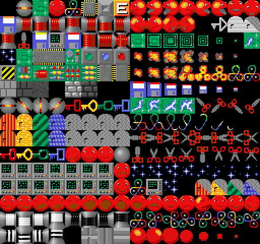 DOS Spritesheet, all the sprites are remade.