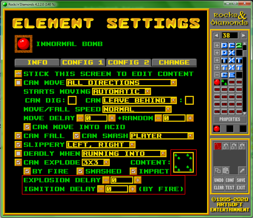 Custom element 1 &quot;Config 2&quot;