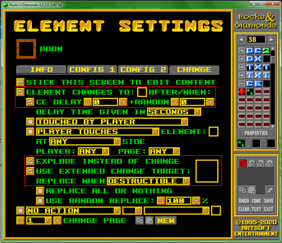 Custom element 2 &quot;Change&quot;