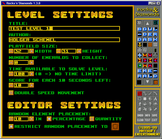 The Level Editor (Level and Editor Settings)